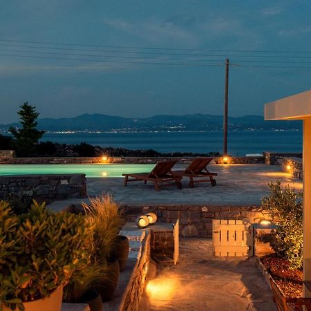 Kallirroe Deluxe Villa With Sea View And Pool Chrisi Akti  Bagian luar foto